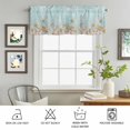 thumbnail image 6 of Kitchen Valances for Window, Summer Beach Sea Star Shell Light Filtering Rod Pocket Valance Curtain, Green Farm Woodcut &nbsp;Short Curtains Window Topper for Bedroom Bathroom Living Room 54x18in, 6 of 9