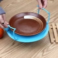 thumbnail image 5 of Dvruxg Versatile Microwave Heating Rack Tray, Durable & Efficient, Space-Saving Design, Non-Stick Easy-Clean Surface, Heat Resistant (-20 to 120°C), Green/Blue, 23.5cm Diameter, 5 of 5