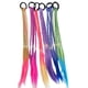 thumbnail image 2 of Zhuge 2 extensiones de cabello trenzado de colores con bandas de goma, postizos sintéticos trenzados de arcoíris, accesorios para el cabello con cola de caballo para disfraces de fiesta, A03, 2 of 5
