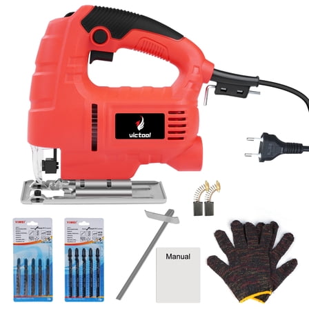 Victool 800W Jig Saw 6 Speed Adjustable Multifunctional Electric Jigsaw Woodworking Power Tool US 110V