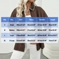 thumbnail image 3 of Enjoytime Jackets for Women Solid Color Long Sleeve Button Down Outerwear Turndown Collar Lightweight Fashion Casual Winter Coat Brown L, 3 of 7