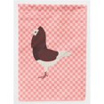 thumbnail image 1 of Carolines Treasures BB7948CHF Capuchin Red Pigeon Pink Check Canvas House Flag, 1 of 4