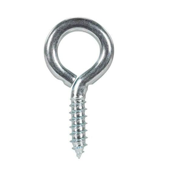 Hampton 3/8 in. Dia. x 2-7/8 in. L Zinc-Plated Steel Screw Eye 250 lb.(Pack of 20)