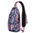 thumbnail image 1 of Rustic French Country Sling Bag – Antique Boho Floral Crossbody Backpack, Lightweight Travel Daypack with Adjustable Strap & Multi-Pocket Design, 1 of 5