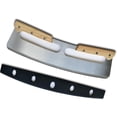 thumbnail image 1 of Slice with Confidence, Rocker Knife with Force Concentration, Kitchen Tools Stainless Steel Pizza Cutter for Flawless Cutting, Double Wooden Grip for Enhanced Control, 1 of 7