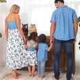 thumbnail image 6 of Family Matching Outfits for Whole Family Dad and Son Shirt Tops Mother and Daughters Florl Dress, 6 of 6