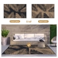thumbnail image 2 of DEORAB 5'x8' Outdoor Rugs Patio Waterproof Outside Mat Reversible Plastic Camping Carpet,Black & Brown, 2 of 9