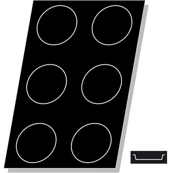 Demarle Flexipan, Disc, 6 Cavities Each Cavity 8.1 Oz (240ml), 6.5" Dia. x 0.5" High (166x12mm)