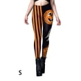 thumbnail image 2 of Guardurnaity Pantalones ajustados de yoga con estampado de calavera y rayas de esqueleto elásticos de licra, buenos para la piel y para Halloween. Prendas para la parte inferior del cuerpo S, 2 of 6