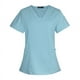 thumbnail image 5 of Traje quirúrgico con escote en V dividido, ropa de hospital para mujeres, ropa de cepillado de manos, ropa de trabajo de enfermera de manga corta elástica con estampado, 5 of 6