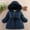 Navy, variant on Liyamei Girls Hooded Padded Jacket with Zipper for Winter Warm Stylish Coat