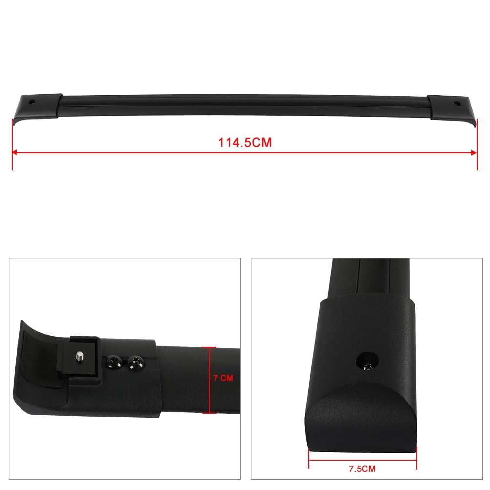 ECCPP Fit For Honda Pilot 2003-2007 Black Roof Top Rack CrossBar Luggage Cargo storage