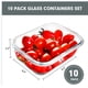 thumbnail image 2 of Paquete de 10 Contenedores de Vidrio Herméticos para Preparación de Comidas VERONES de 650 ml, 2 of 7