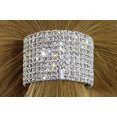 thumbnail image 3 of Porte-Queue de Cheval en Strass par Crystal Avenue Élastique Extensible Silvertone avec Cristaux Scintillants, 3 of 6
