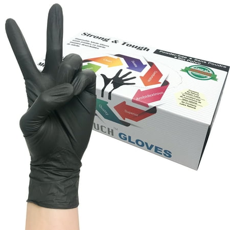 

Infi-Touch Strong & Tough Heavy Duty Powder Free Nitrile Gloves 400 Count - Medium