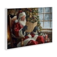 thumbnail image 4 of Stupell Industries Cheerful Santa Reading Holiday Painting Unframed Art Prints Wall Art, 15 x 10, 4 of 8