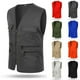 thumbnail image 2 of Chaleco de algodón informal para hombre, chaleco multibolsillos, chaleco de fotografía, ropa de trabajo de pesca, 2 of 5