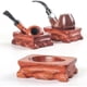 thumbnail image 3 of Pipe Holder Stand, Handmade Solid Wood Smoking Pipe Rack A Century of Heritage Gift for Lovers, Friends, Collectors, 3 of 4