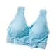 thumbnail image 1 of Sujetador push-up Qarigey de poliéster para mujer Bralette talla grande azul 1 L, 1 of 6