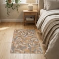 thumbnail image 3 of ODIKA 2'x3' Grey Clay Geometric Cortez Design Washable Accent Rug Dynamic Abstract Pattern with Modern Flair for Bedroom, Nursery, RV, Pet Friendly, Bedside Mat, 3 of 7