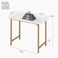 thumbnail image 3 of Computer Desk,Home Office Desk Writing Study Table Modern Simple Style PC Desk with Metal Frame for Home Office, 3 of 7