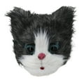 thumbnail image 3 of Máscara de cabeza de gato de felpa de látex disfraz realista gris, 3 of 8