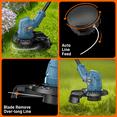thumbnail image 2 of SENIX GTX2-L 20V Straight Shaft Battery Powered String Trimmer, Auto Line Feed, 10" Cutting Width, Weed Wacker, Cordless, 2 of 7