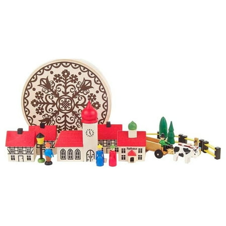 Alexander Taron 099-001D Dregeno Chip Box-Small Village-2.175" H W x 4.75', Brown