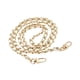 thumbnail image 3 of Correa de cadena para bolso con hebillas metálicas, correa de repuesto para bolso cruzado de 120 cm Cadena de oro blanca, 3 of 9