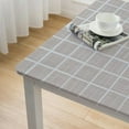 thumbnail image 4 of HAOXIT Square , Oil-Proof Checkered PVC Table Cloths, Heavy Duty Vinyl Table Covers for Dining, Camping, Picnic, Outdoor white, 4 of 7