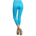 thumbnail image 3 of Neon Nation Solid Color Seamless Capri Leggings, 3 of 3
