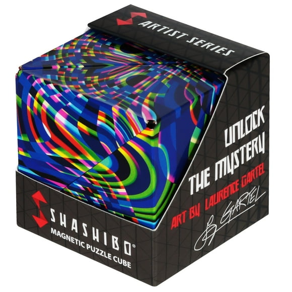 Caja cambiadora Fidget Toy con forma de Shashibo con 36 imanes Technicolor