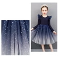thumbnail image 7 of Tulle Dress for Girls Fashion Long Sleeve Crewneck Princess Dresses Summer Vacation Beach Clothes Size 4-12, 7 of 7