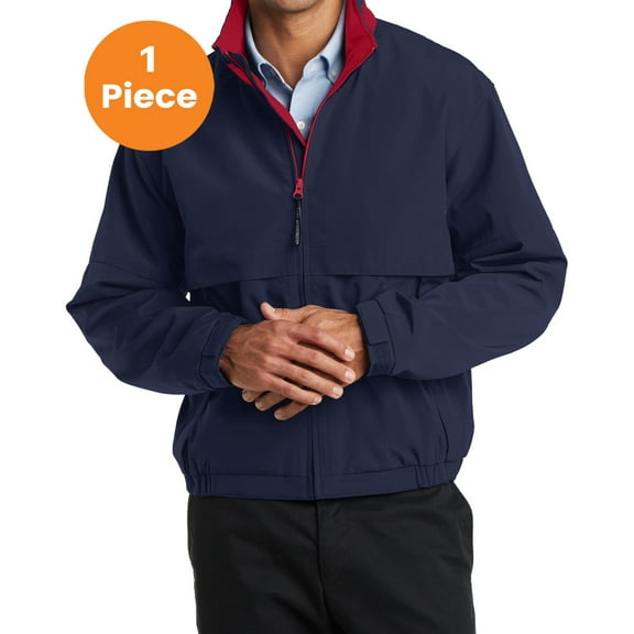 Port Authority J764 Legacy Jacket, Dark Navy/Red, XS, Mens Coats and Jackets