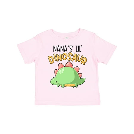 

Inktastic Nana s Lil Dinosaur with Cute Stegosaurus Gift Toddler Boy or Toddler Girl T-Shirt