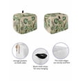 thumbnail image 2 of Green Spring Floral Toaster Cover 2 Slice, Summer Botanical Tulip Vintage Dustproof Bread Machine Oven Cover with Storage Pockets, Fits Most Kitchen Toasters Protector, 2 of 5