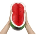 thumbnail image 3 of Sandía fruta súper grande antiestrés lento aumento apretar juguetes apretar lento aumento juguetes regalo niños adultos Adepaton LKX-1491, 3 of 6