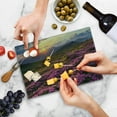 thumbnail image 5 of Nature Cutting Board, Flower Meadow on Mountain Valley with Horizon Sky Surreal Mother Earth Beauty Image, Decorative Tempered Glass Cutting and Serving Board, Small Size, Multicolor, by Ambesonne, 5 of 5