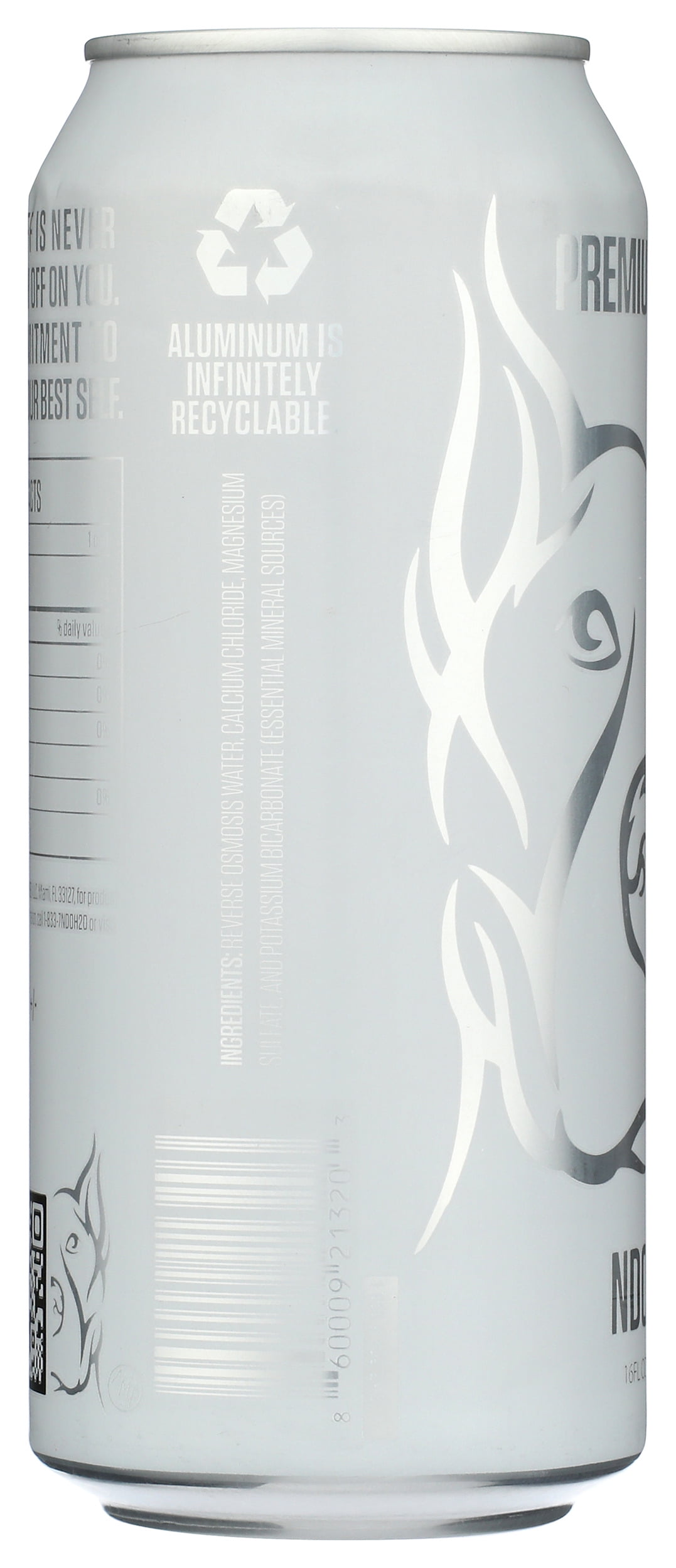 Pack of 12, Ndo H2O Premium Water, 16 fl oz
