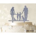 thumbnail image 1 of Cake Topper Personnalisé Silhouette Cake Topper Option Disponible 6-8 Pouces de Large, 1 of 1