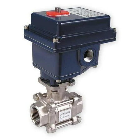 Dynaquip Controls Stainless Steel Electronic Ball Valve 1", E3S25AJE21H