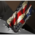 thumbnail image 5 of Cass Creations Case Compatible for Samsung Galaxy S21 FE 5G (Fan Edition 6.4 inch), Hybrid Shockproof Bumper Protective Phone Cover - American Flag, 5 of 5