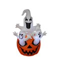 thumbnail image 1 of Jeco HLIF010 5ft.Three White Ghosts On Pumpkin Halloween, 1 of 1