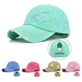 thumbnail image 3 of Gorra de béisbol de algodón YONGSHENG bordado de estrellas con purpurina, 3 of 5