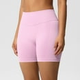 thumbnail image 4 of Women's High Waisted Biker Shorts Stretchy Tummy Control Workout Shorts, 4 of 8