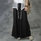 thumbnail image 4 of Pantalones largos de cintura elástica con bolsillo informal sólido de verano a la moda para mujer Fridja  alkflakhf34198, 4 of 9