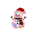 thumbnail image 2 of Glowing Snowman Plush, White with Red and Green Accents, Delightful Tabletop Christmas Decor Christmas Indoor Decor for Mantel Displays, Snowman Ornaments Multicolor, 2 of 7