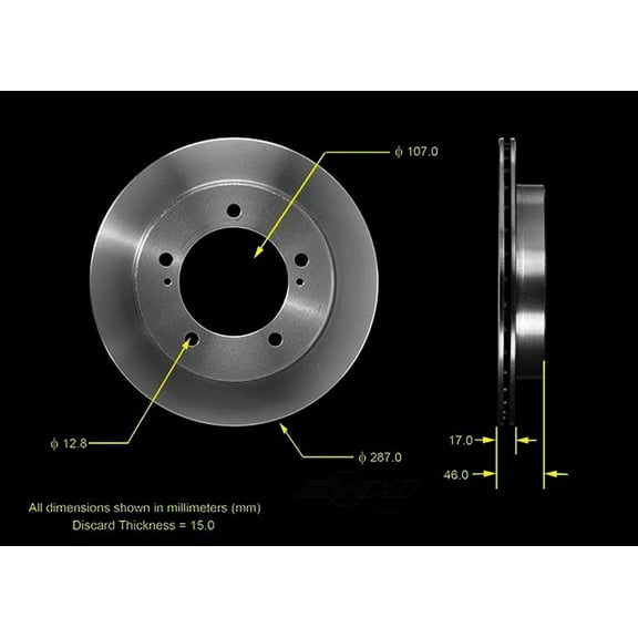 BENDIX PRT1732 Bendix Brake Rotor Fits select: 1996-1997 GEO TRACKER, 1998 CHEVROLET TRACKER