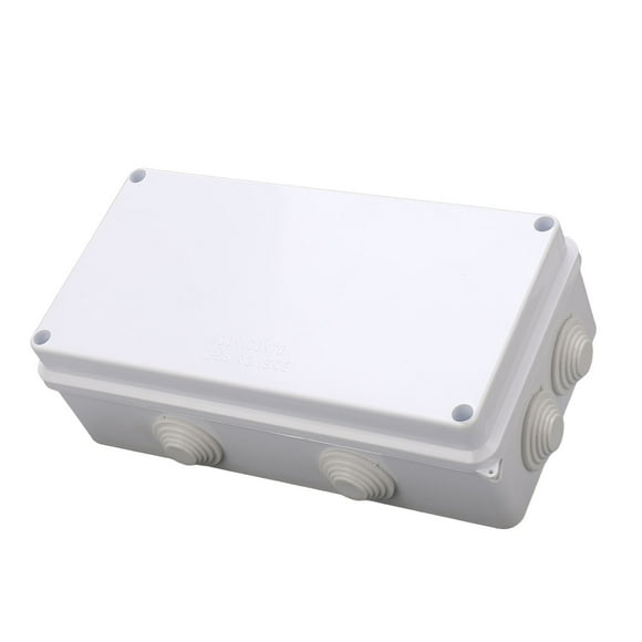 Electrical Junction Box, 200x100x70mm Well Sealed Impact Resistant Plastic Electrical Enclosure Waterproof  for Residential Wiring