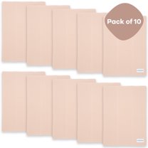 Comfy Cubs 100% Cotton Absorbent Burp Cloths - Large, 10 Pack (Blush)